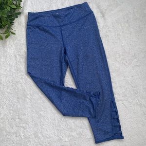 Z by Zella Girl Blue Capri Leggings M 8/10 EUC Athletic Sports Dance